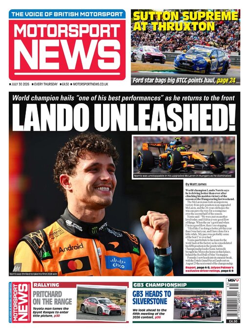Cover image for Motorsport News